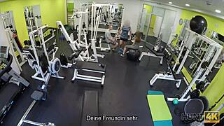 Naive Fitness Babe Fucks Rich Men Instead of Training
