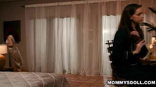 stepmom kiki daire transforms stepdaughter selena with pussy licking and tribbing