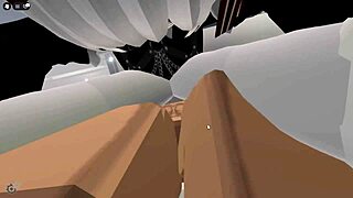 i made her pose embarrassingly in brookhaven roblox then fucked in stranger's house