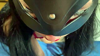 cute girl teases with blowjob then takes doggystyle