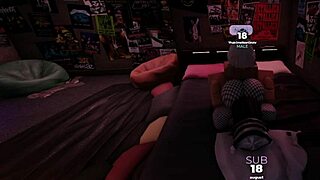 her parents left so monster cock penetrates her tight hole