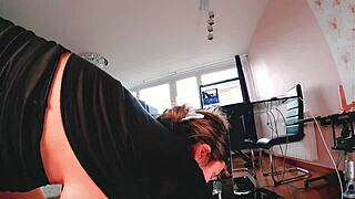 teasing plump ass curves