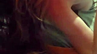 Sexy redhead teases then deepthroats cock with ball licking