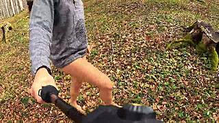 i'm naked and shaking ass alone in the woods 🌳🍑