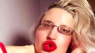 perfect red lip gloss lips tease your wallet in lipstick findom jerk off instructions