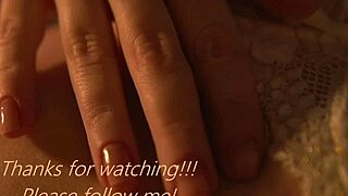 check out this skinny brunette's wet hairy pussy masturbation in homemade video