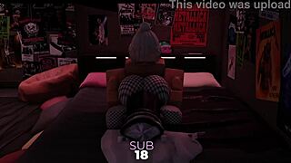 her parents left so monster cock penetrates her tight hole