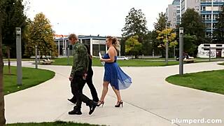 free hugs turn into cock pump from two chunky submissive milfs