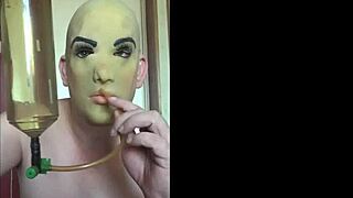 Masked Bisexual Piss Lover Begs Please Swallow Your Urine Close-Up