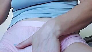 hey watch this solo teen finger her hairy pink pussy till legs shake in orgasm