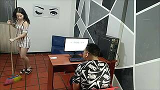 he didn't expect company but stepsister planned intense fucking beyond innocent chat