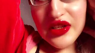 perfect red lip gloss lips tease your wallet in lipstick findom jerk off instructions
