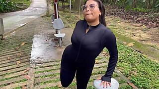 dude with huge cock, i fuck you in public park... almost caught us!