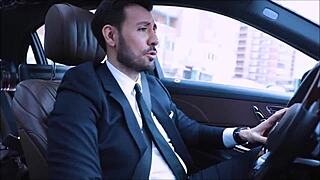 Hot Russian Milf Plays Pervert Pickup Game with Fake Taxi Driver in Car