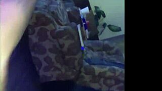 Slow deep doggystyle strokes fill ebony pussy with creampie bliss