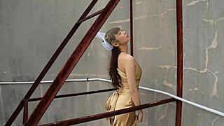 hey saki okada in silk bikini teases hard