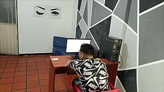 he didn't expect company but stepsister planned intense fucking beyond innocent chat