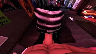 her parents left so monster cock penetrates her tight hole