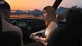 Franklin Fucks Hooker Hard in GTA 5 Car Sex Action