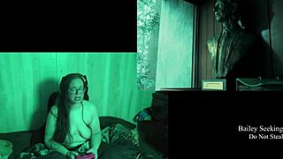 naked bbw brunette with big natural tits plays lake house game part 1