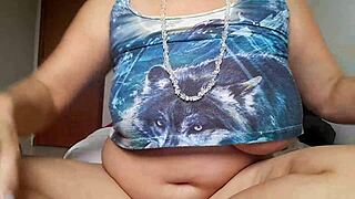 whoa check out this huge tit milf camgirl's massive pussy lips and nipples up close!!