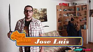 pretty spanish brunette aris loves deepthroating cock with big pussy lips