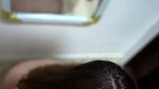 Evening ass licking turns into rough face fuck cum swallow