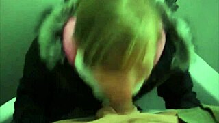 Slut Gags on Cock for Explosive Deepthroat Cumshot Blast After Blast