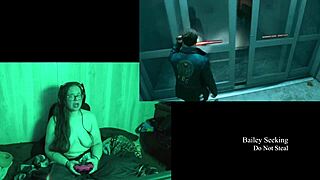 naked bbw brunette with big natural tits plays lake house game part 1