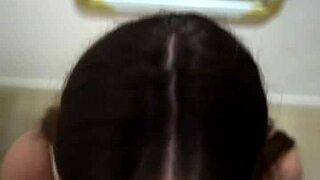 Evening ass licking turns into rough face fuck cum swallow