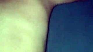 Teen bends over for interracial doggystyle pounding