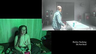 naked bbw brunette with big natural tits plays lake house game part 1