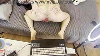 😘 briseida myers teases her ass and tits in private webcam toy show 🔥