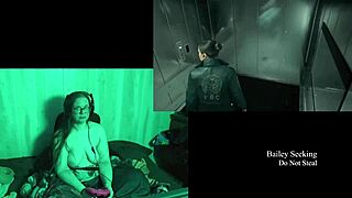 naked bbw brunette with big natural tits plays lake house game part 1