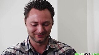 Sexy Teen Brunette Masseuse Delivers Fully Naked Sensual Nuru Massage to Brad Sterling and XXLayna Marie