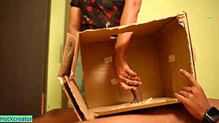 naughty indian bhabhi bends over ranch for romantic creampie doggystyle pounding