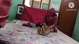 sexy young desi bhabhi teases in steamy indian hindi clip