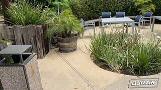 Busty Latina Lilly Hall Deepthroats Monster White Cock POV