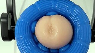 wanna see this rubjoy robot fleshlight pound pussy deep?