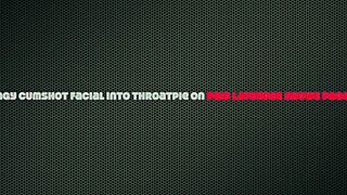 Classy Bookworm Babe Deepthroats for Massive Facial Cumshot