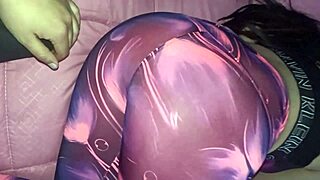 ripping clothes off goth latina girlfriend's small waist asshole outdoors camping drip