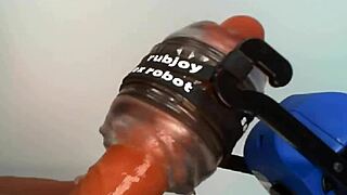 wanna see this rubjoy robot fleshlight pound pussy deep?