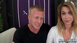 hotwife ani blackfox mounts stranger's cock riding hard till creampie while hubby watches