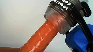 wanna see this rubjoy robot fleshlight pound pussy deep?