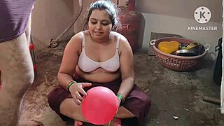 desi bhabhi bent over getting fucked hard by horny neighbor boy