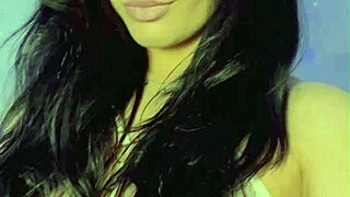 claudia bavel's huge natural tits and big ass get foot massage training then she masturbates fingering in shower