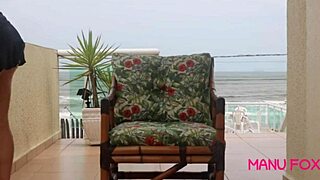 manu fox caught fingering her big tits and ass by the beach voyeur