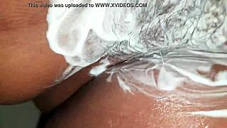 shaving my fat hairy pussy smooth and bare