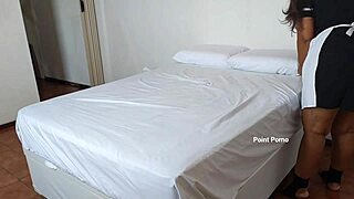 maid without panties gets sneaky creampie