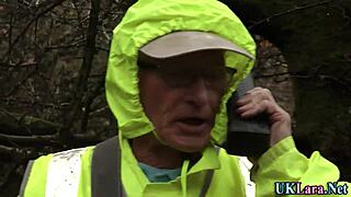 Classy Stockings Milf Gulps Dripping Cum Load